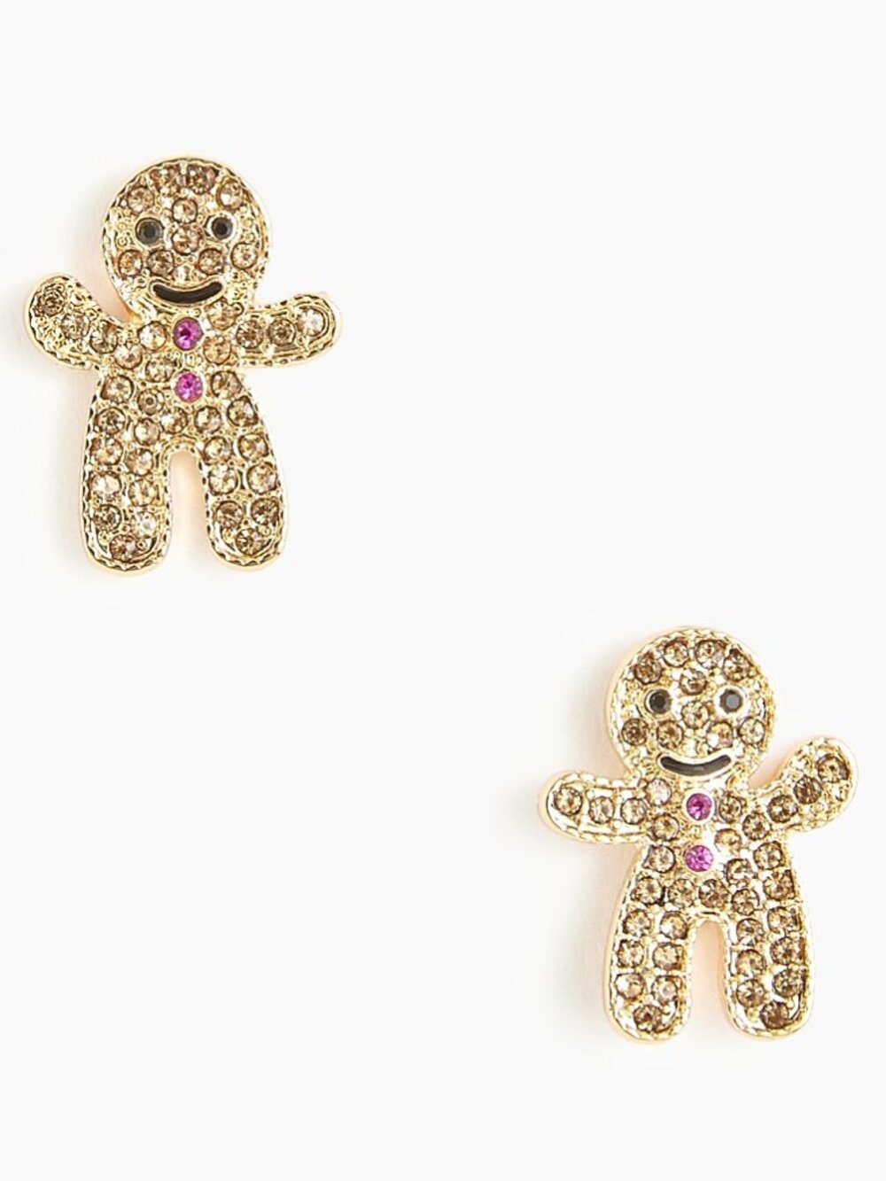 J. Crew Golden Gingerbread Stud Earrings/NWT